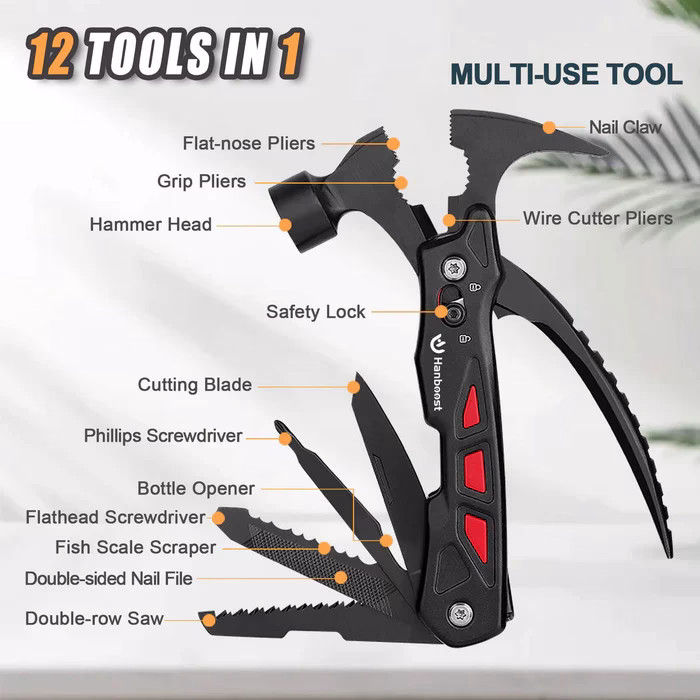 2_68e2fbb8-e41e-4a6f-b09f-9ba2be8a8609_700x Monitoimityökalu Hanboost H1 Multi Tool Hammer 12 in 1 with Safety Lock - Image 6
