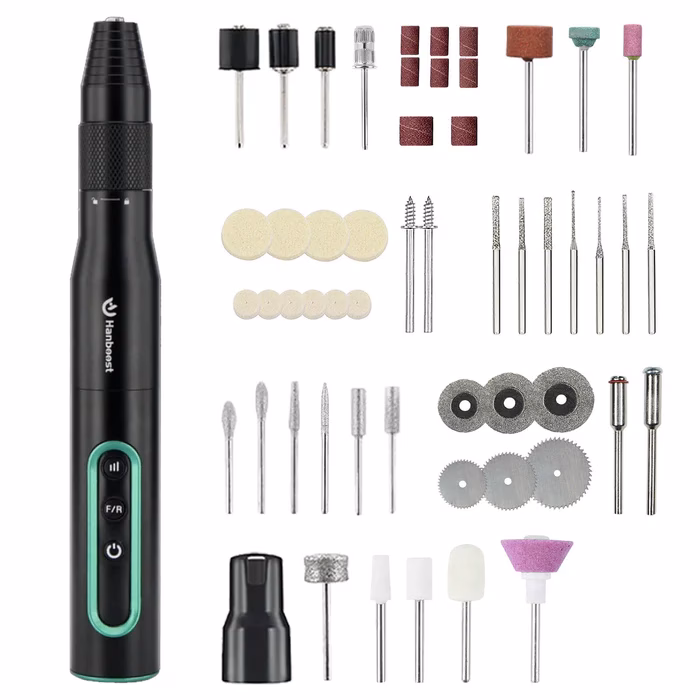 basic_pack_700x Uusi! Hanboost S2 Electric Cordless Rotary Tool Kits for DIY Maker & Craftsmen - Image 3