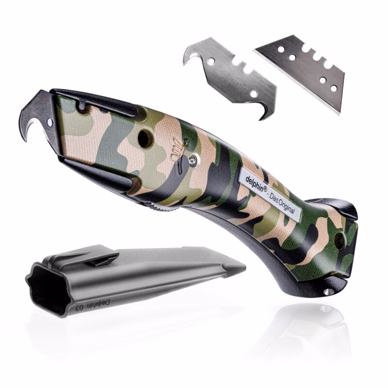 Delphin-03® – Black/Camouflage Look (green) incl. Quiver