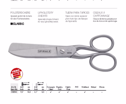 kretzer verhoilusakset 18 cm