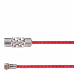 Teräsvaijerinen avainrengas 220 mm – ruuvilukolla, ruostumaton teräs, värillinen - Image 5